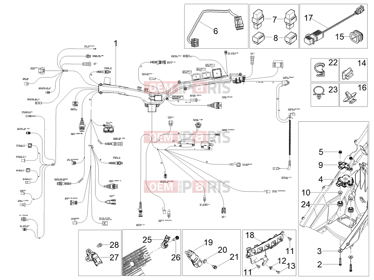 MOTOGUZZI V85 TT E5+ (EU) Electrical systems » Central electrical system