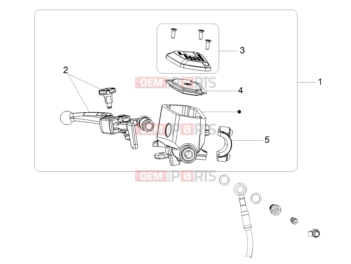 MOTOGUZZI V85 TT E5+ (EU) Braking system » Front master cilinder