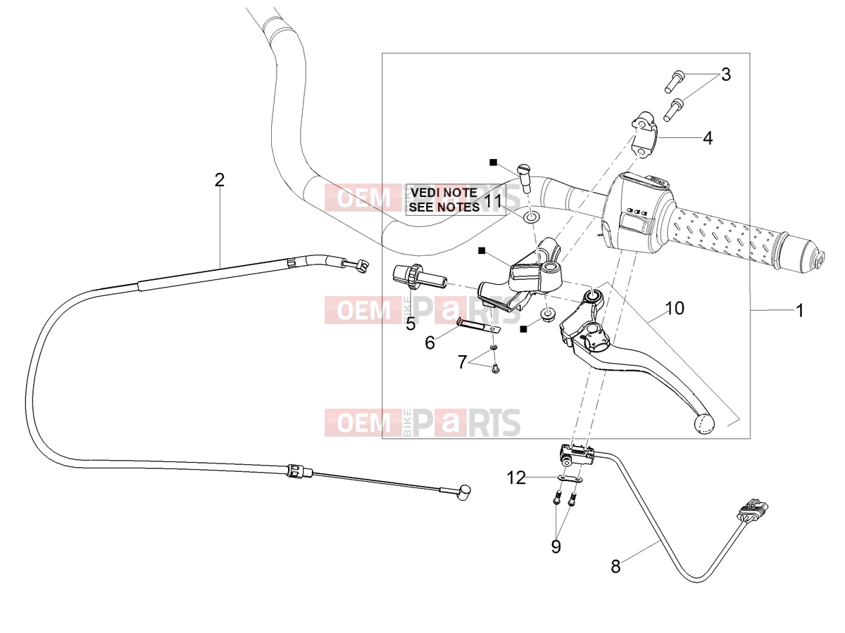 MOTOGUZZI V85 TT E5+ (EU) Handlebar - Controls » Clutch control