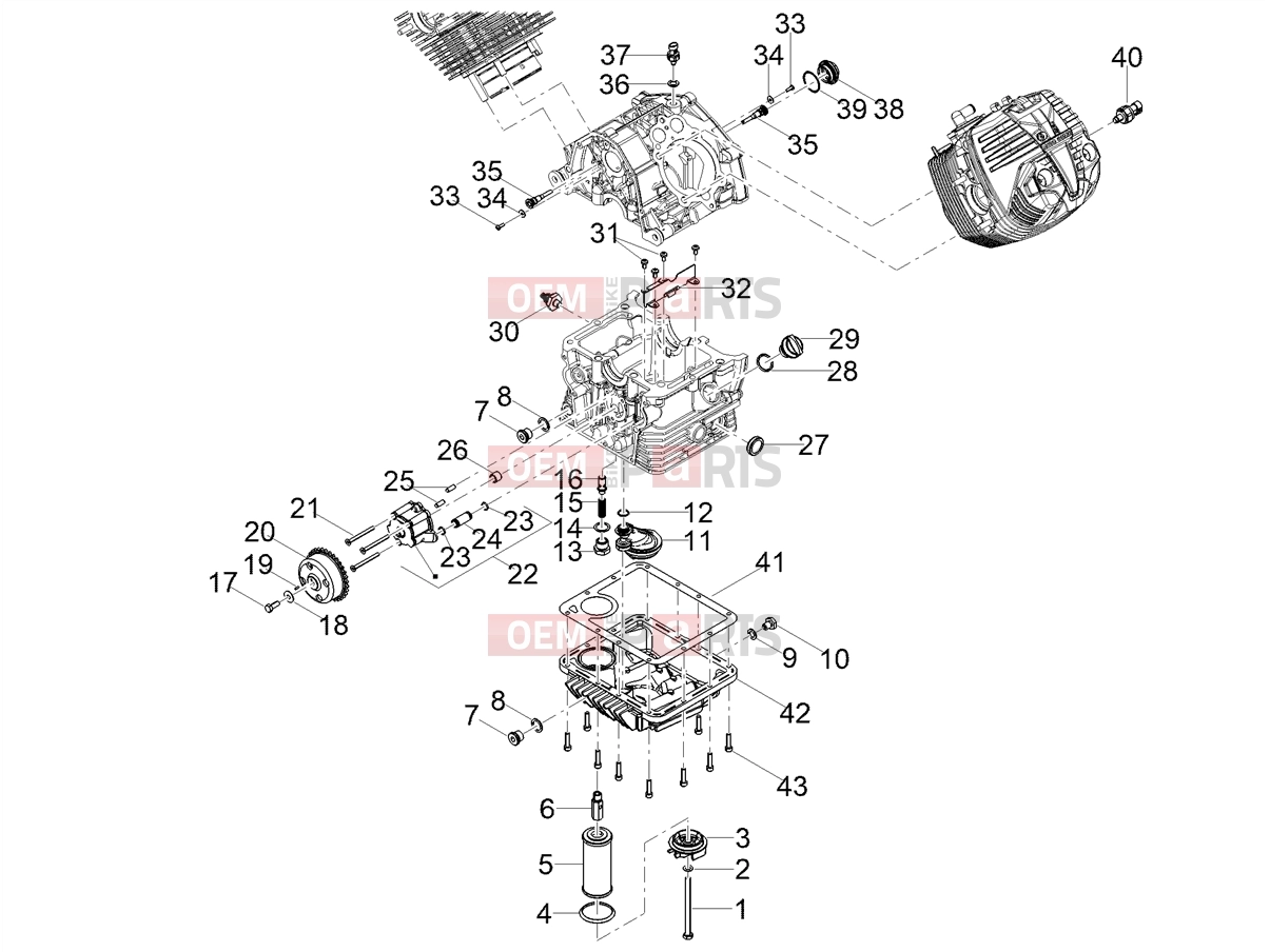 MOTOGUZZI V85 TT E5+ (EU) Engine » Lubrication
