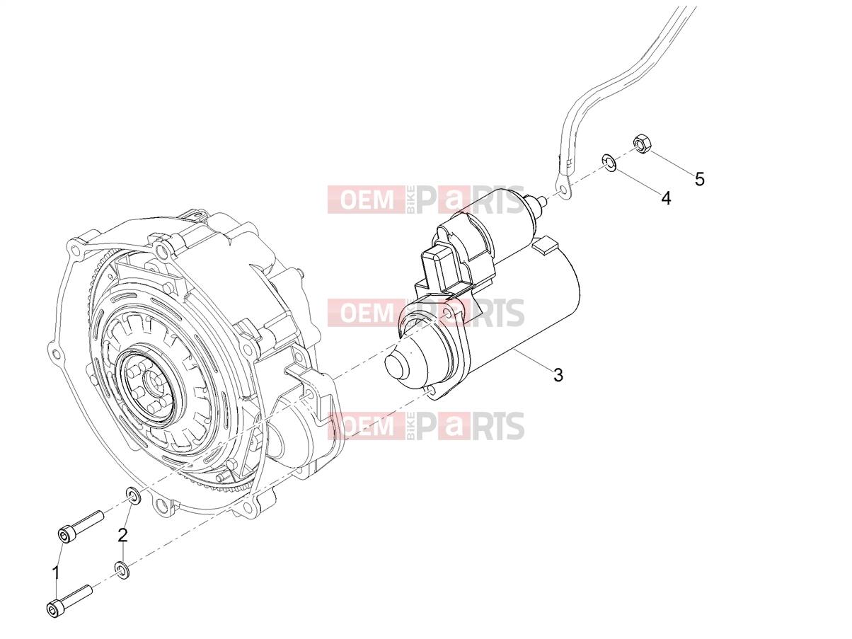 MOTOGUZZI V85 TT Strada E5+ (EU) Engine » Starter / Electric starter