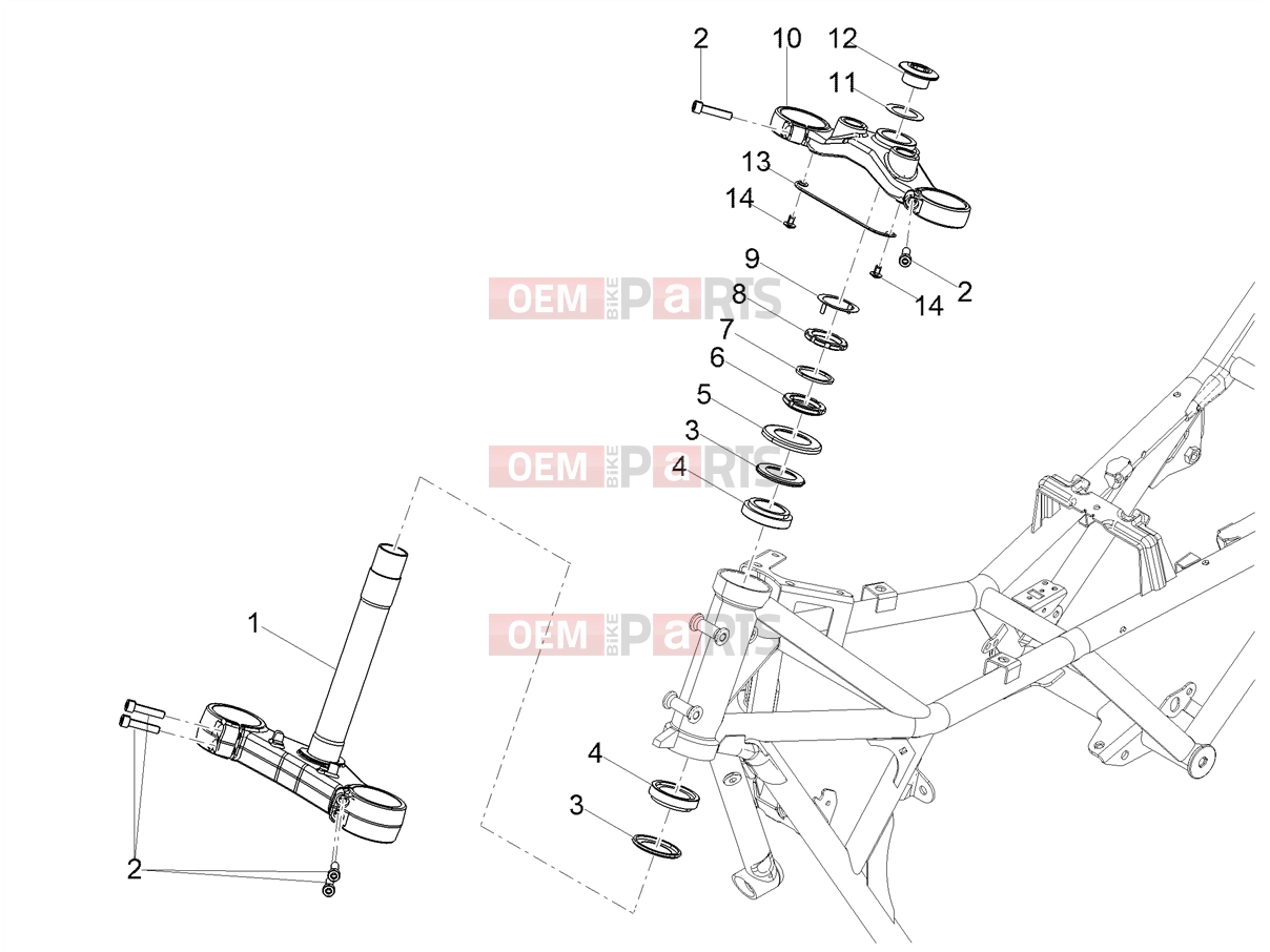 MOTOGUZZI V85 TT Strada E5+ (EU) Handlebar - Controls » Steering