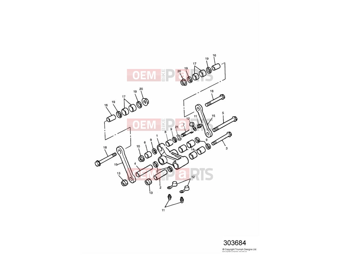 Triumph 2002 THUNDERBIRD Rear Suspension Linkage