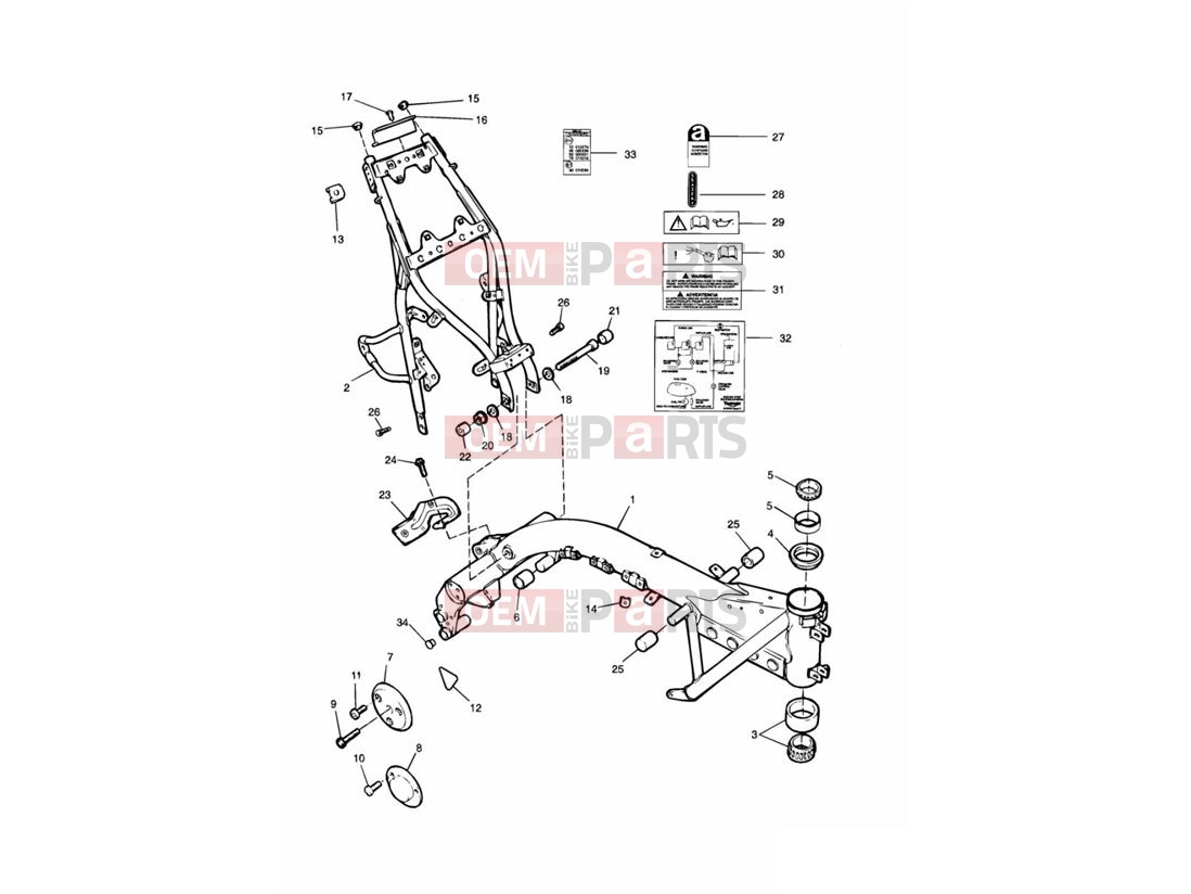 Triumph 2002 THUNDERBIRD Main Frame & Fittings  » 71698