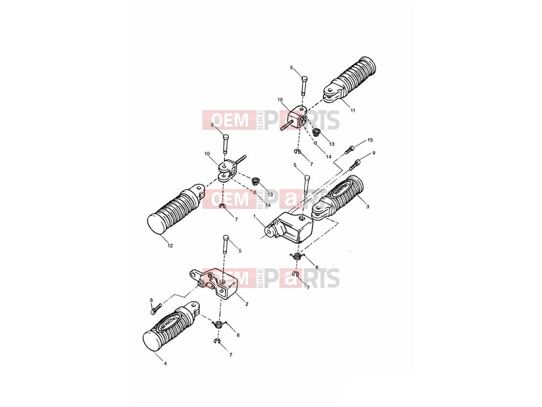 Triumph 2002 THUNDERBIRD Footrests & Mountings