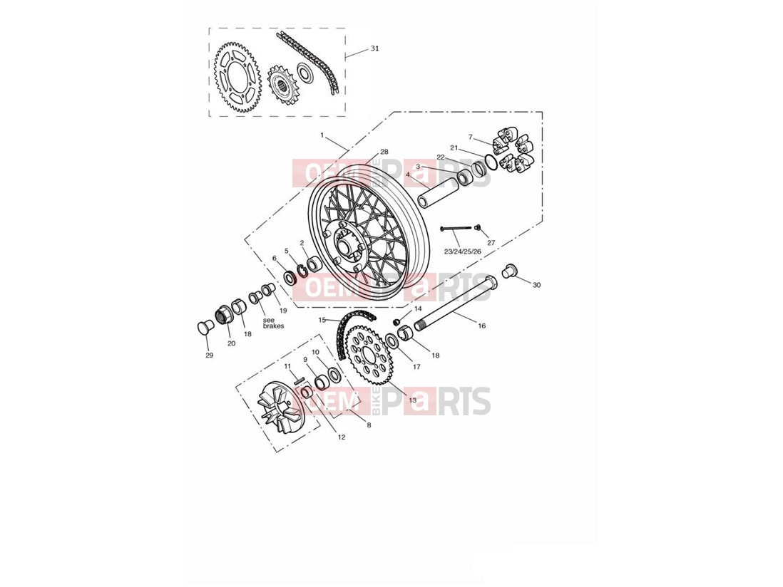 Triumph 2002 THUNDERBIRD Rear Wheel/Final Drive 29156 »