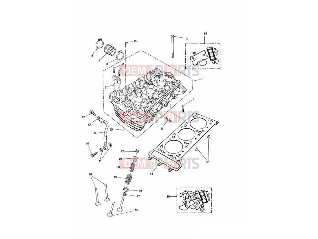 Triumph 2002 THUNDERBIRD Cylinder Head and Valves