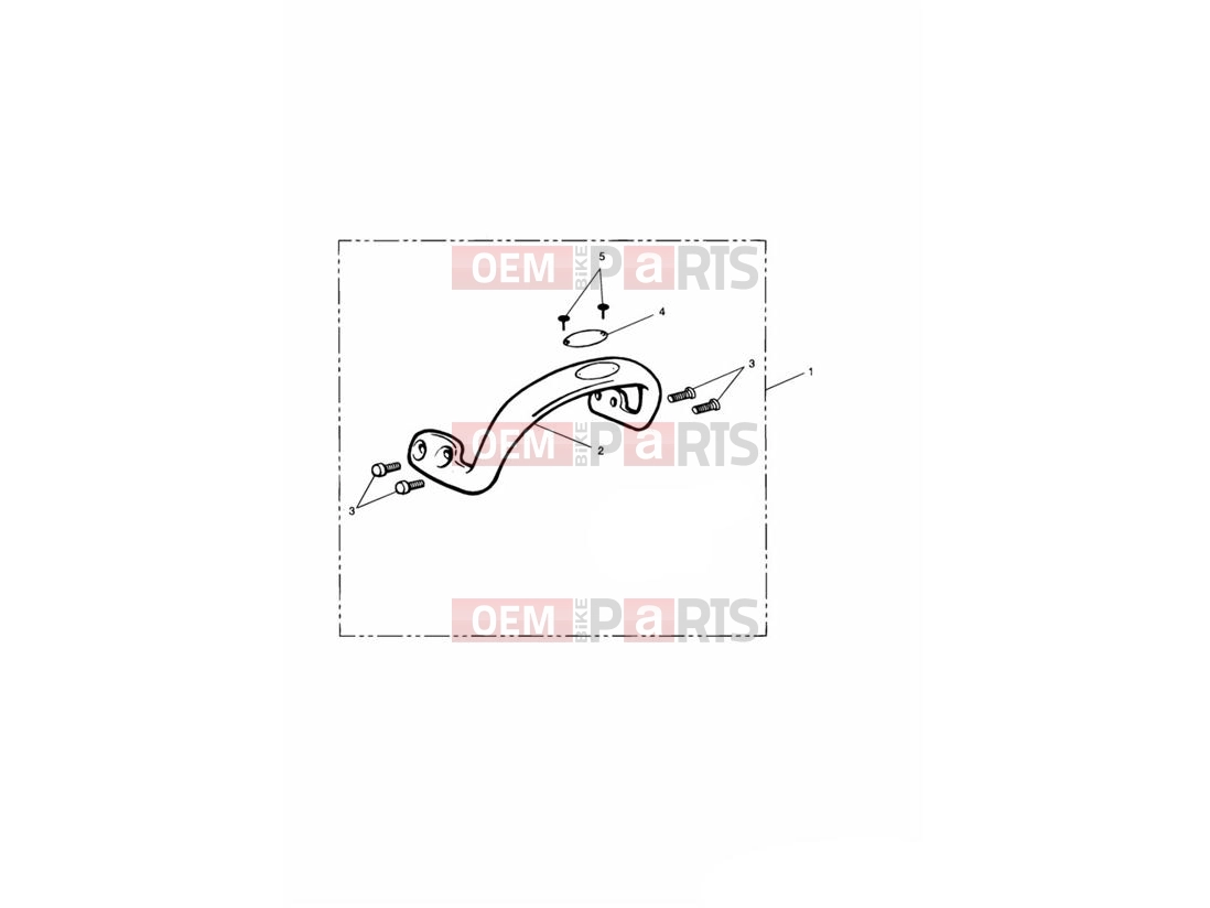 Triumph 2002 THUNDERBIRD Grab Rail - Mark 1