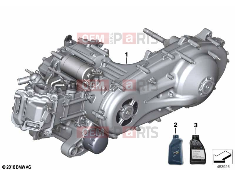 BMW Motorrad BMW 2018 C-Models C 400 X (0C09, 0C19) 11 | Engine | Engine
