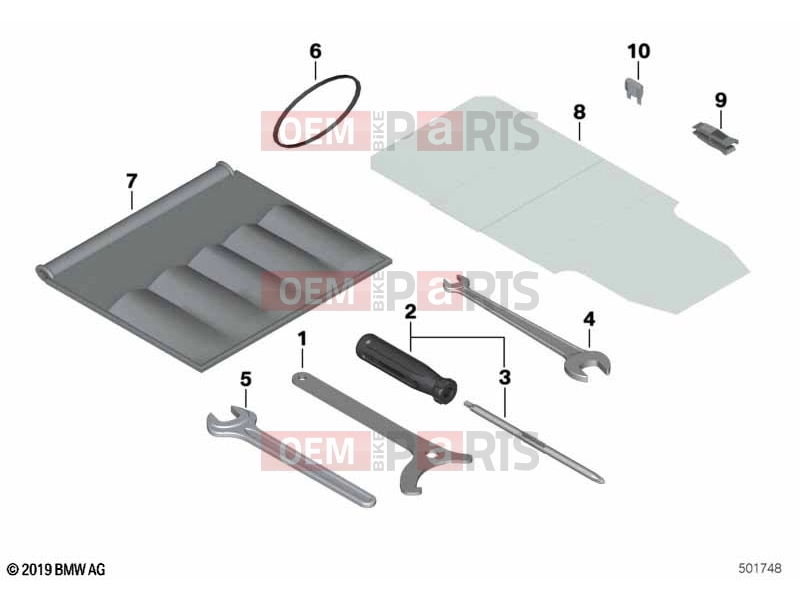 BMW Motorrad BMW 2018 C-Models C 400 X (0C09, 0C19) 71 | Additional tool kit | Additional tool kit