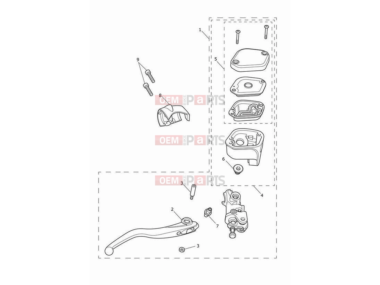 Triumph 2023 Rocket 3 R Front brake master cylinder