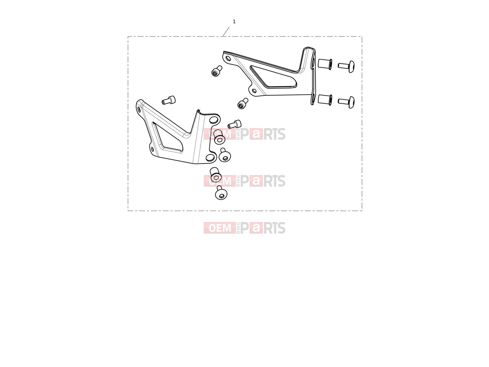 Triumph 2024 Scrambler 900 Flyscreen Mounting Kit