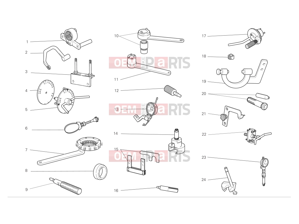 DUCATI 2009 Monster 1100 S Workshop service tools
