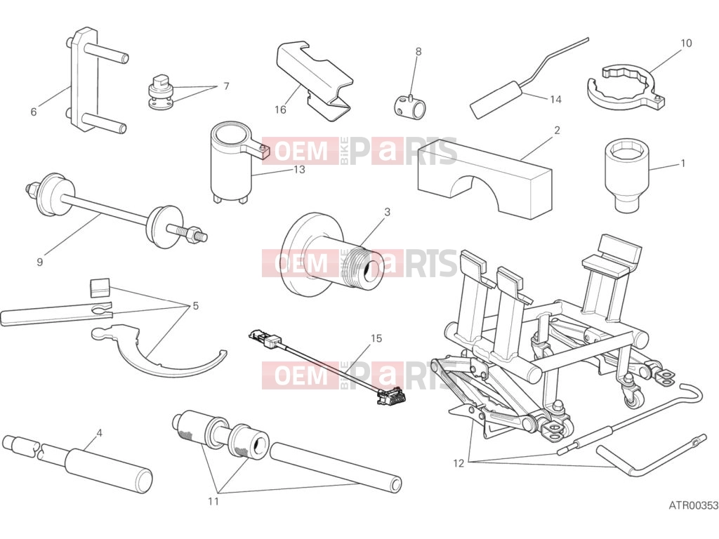 DUCATI 2015 Multistrada 1200 S Touring WORKSHOP SERVICE TOOLS 3