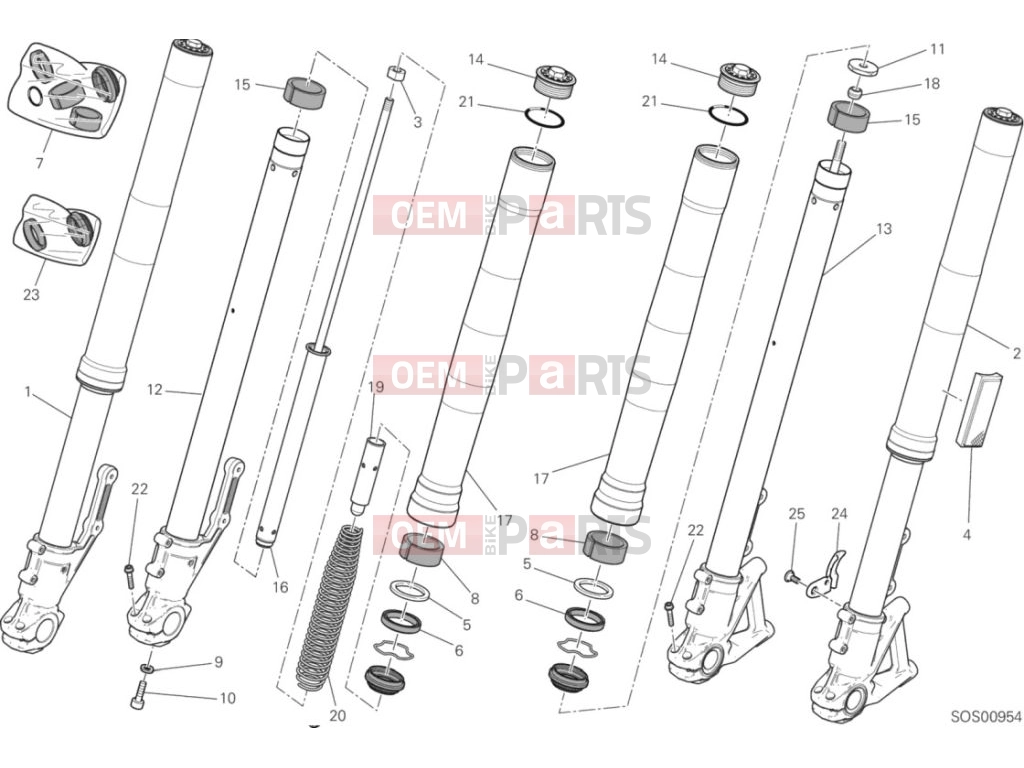 DUCATI 2020 Scrambler Cafe Racer Front Fork