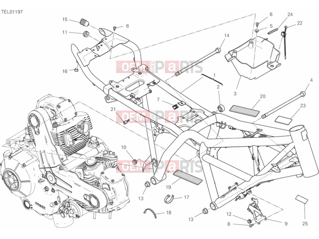 DUCATI 2020 Scrambler Cafe Racer Frame