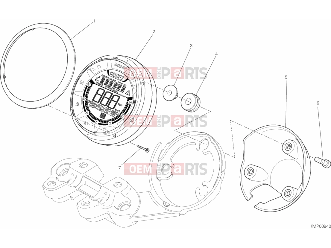 DUCATI 2016 Scrambler Classic INSTRUMENT PANEL