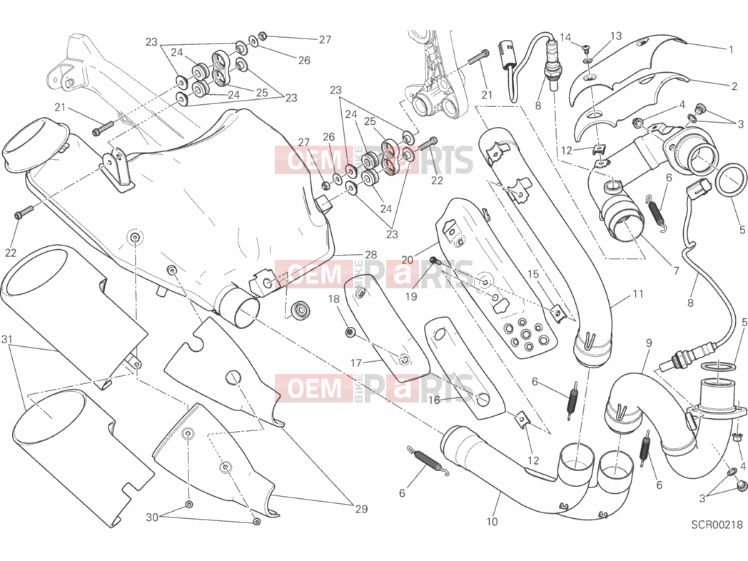 DUCATI 2016 Scrambler Classic EXHAUST SYSTEM