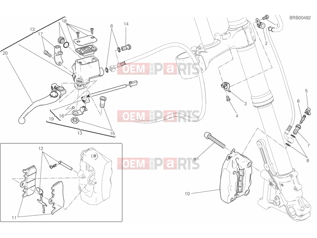 DUCATI 2016 Scrambler Classic FRONT BRAKE SYSTEM