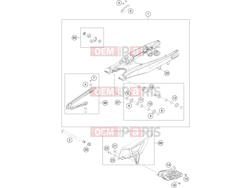 KTM  SWING ARM|Frame|04