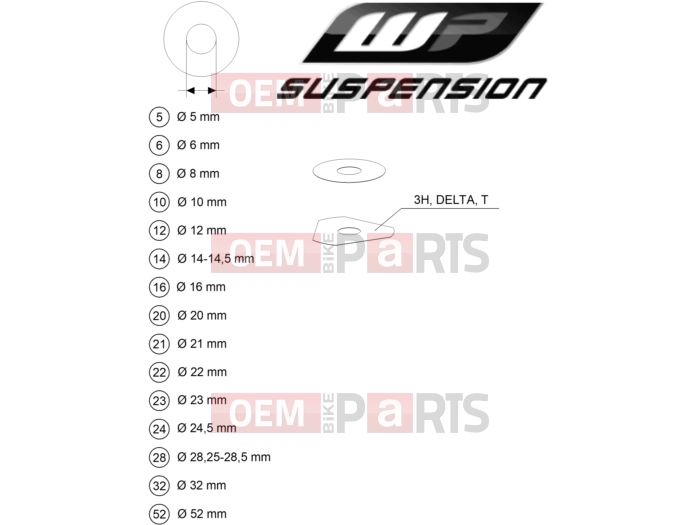 KTM  WP SHIMS FOR SETTING|Frame|90