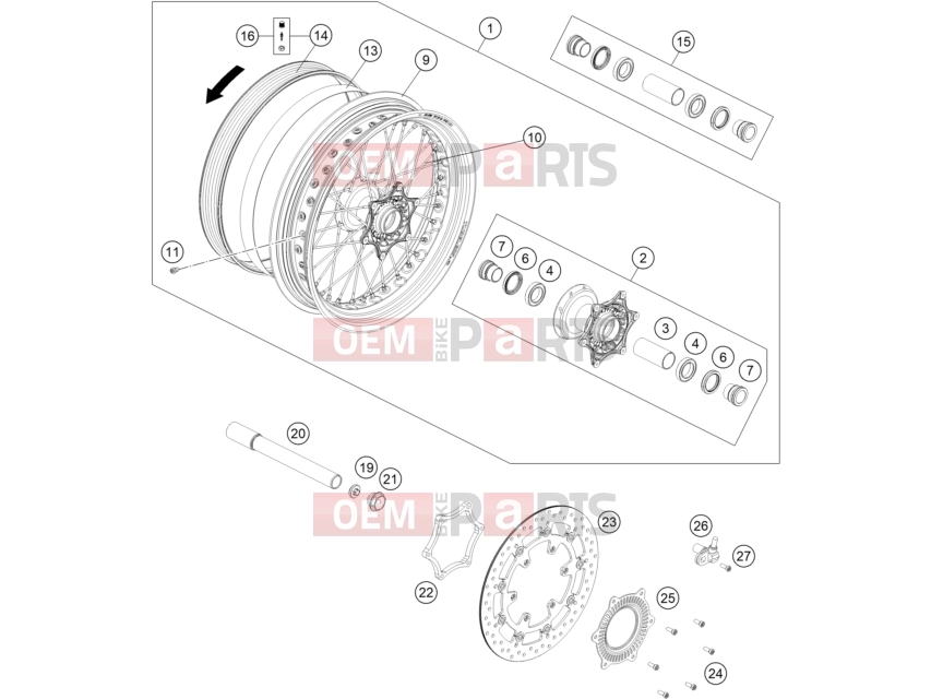 KTM  FRONT WHEEL|Frame|09