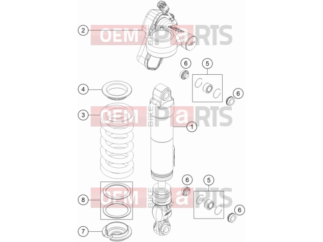 KTM  SHOCK ABSORBER DISASSEMBLED|Frame|04