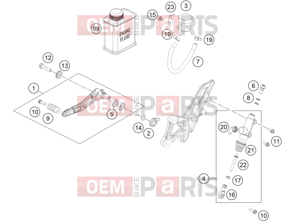KTM  REAR BRAKE CONTROL|Frame|13