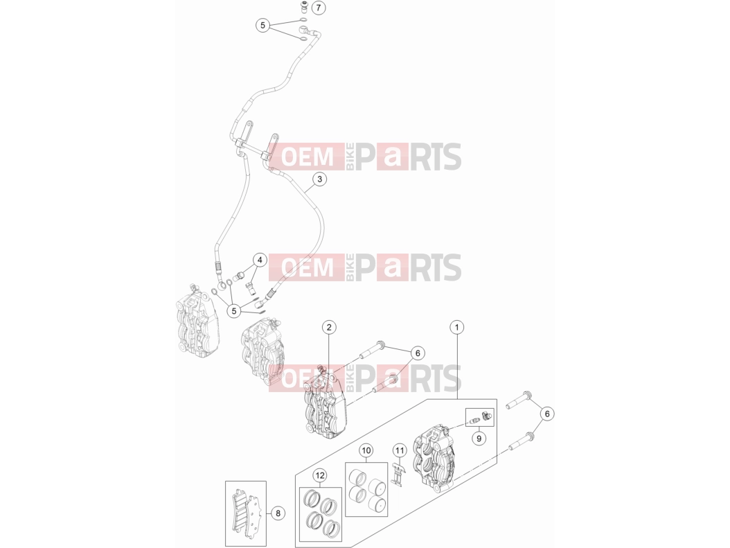 KTM  FRONT BRAKE CALIPER|Frame|13