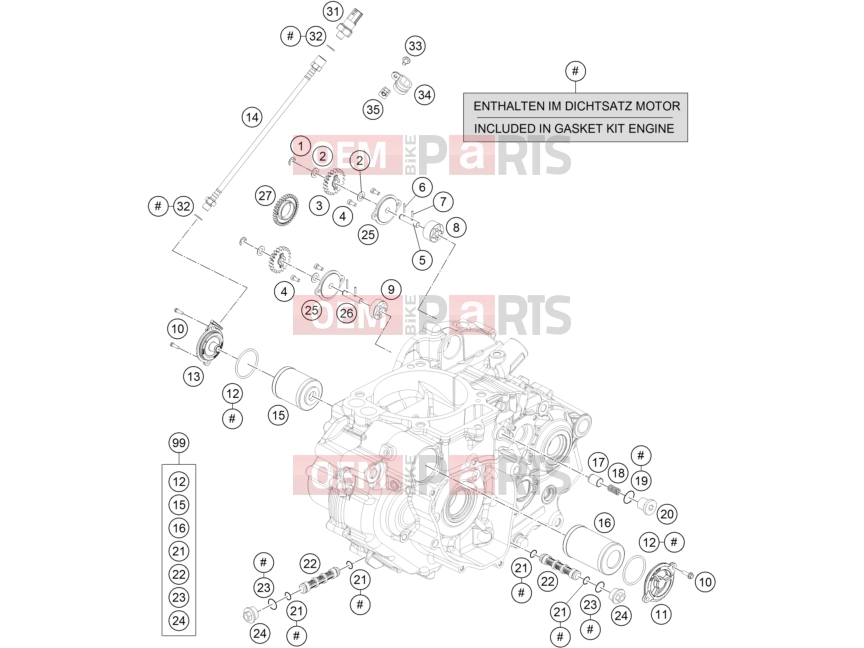 KTM  LUBRICATING SYSTEM|Engine|38