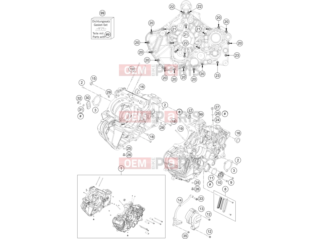KTM  ENGINE CASE|Engine|30