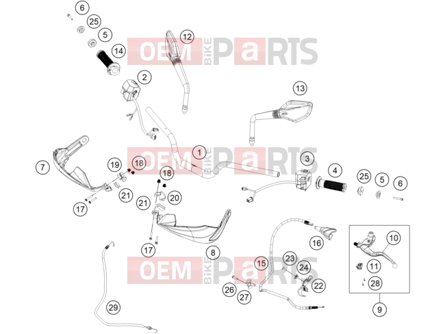 KTM  HANDLEBAR, CONTROLS|Frame|02