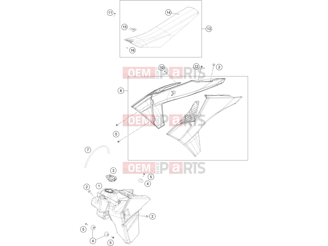 KTM  TANK, SEAT|Frame|07