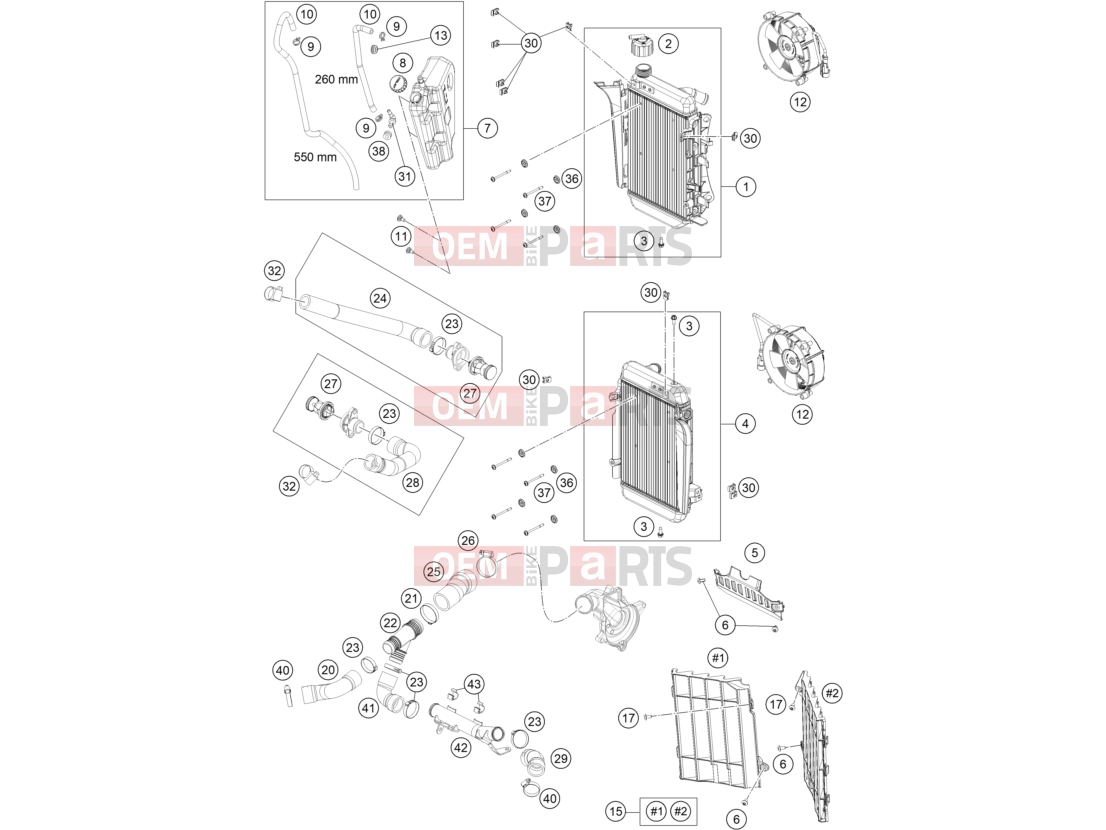 KTM  COOLING SYSTEM|Engine|35