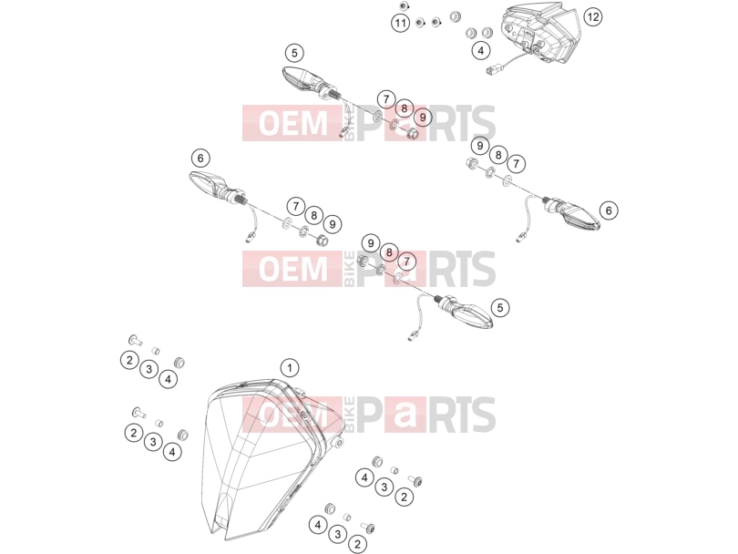 KTM  LIGHTING SYSTEM|Frame|14