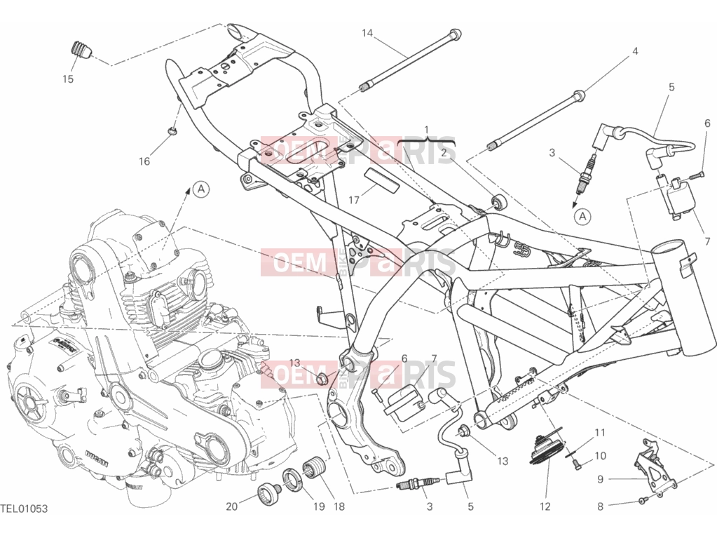 DUCATI 2017 Scrambler Desert Sled FRAME