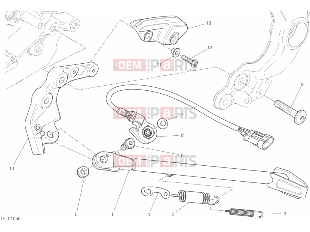 DUCATI 2017 Scrambler Desert Sled SIDE STAND