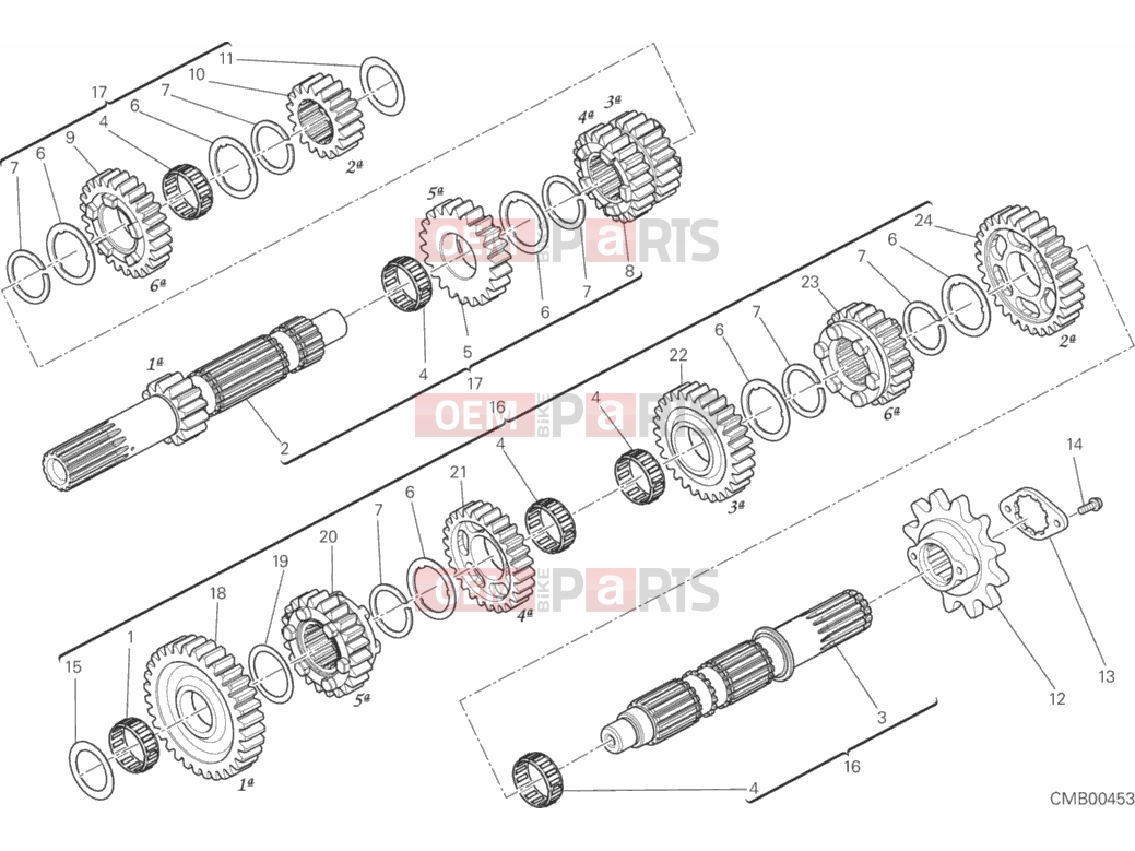 DUCATI 2017 Scrambler Desert Sled GEAR BOX