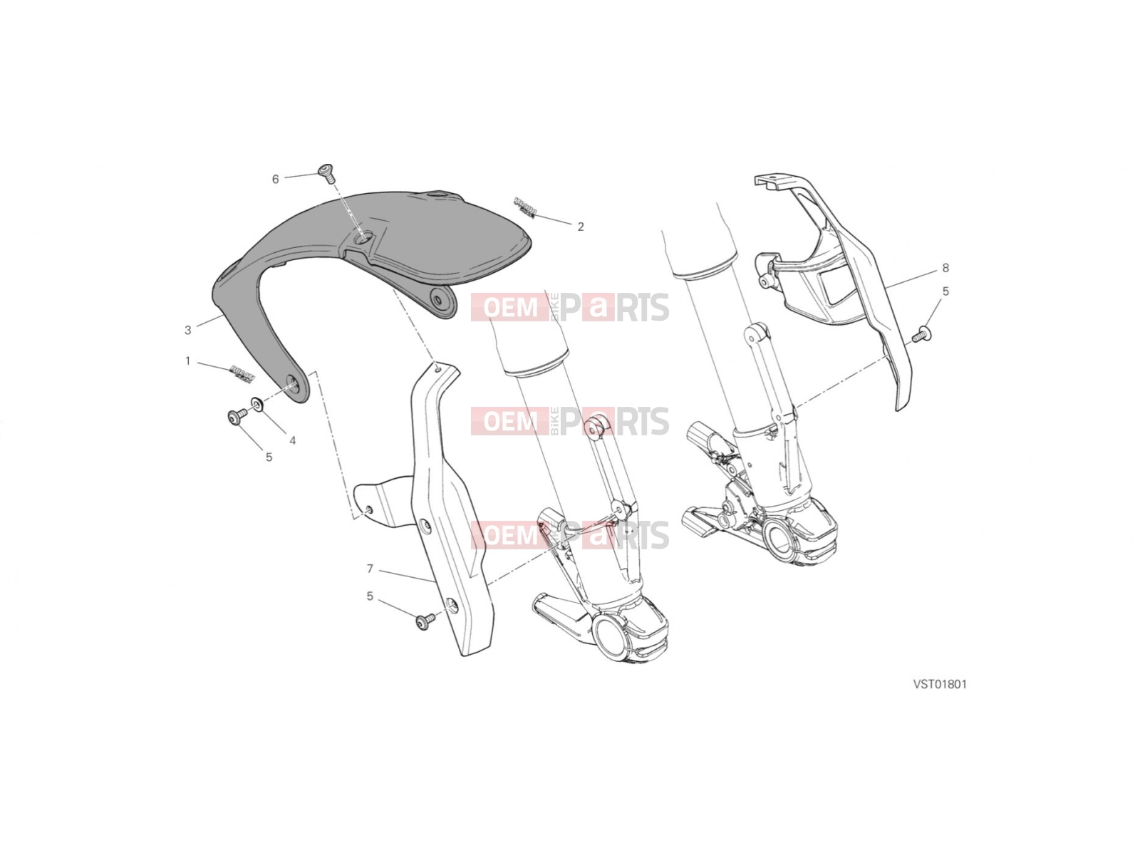 DUCATI 2018 Scrambler 1100 Special FRONT MUDGUARD