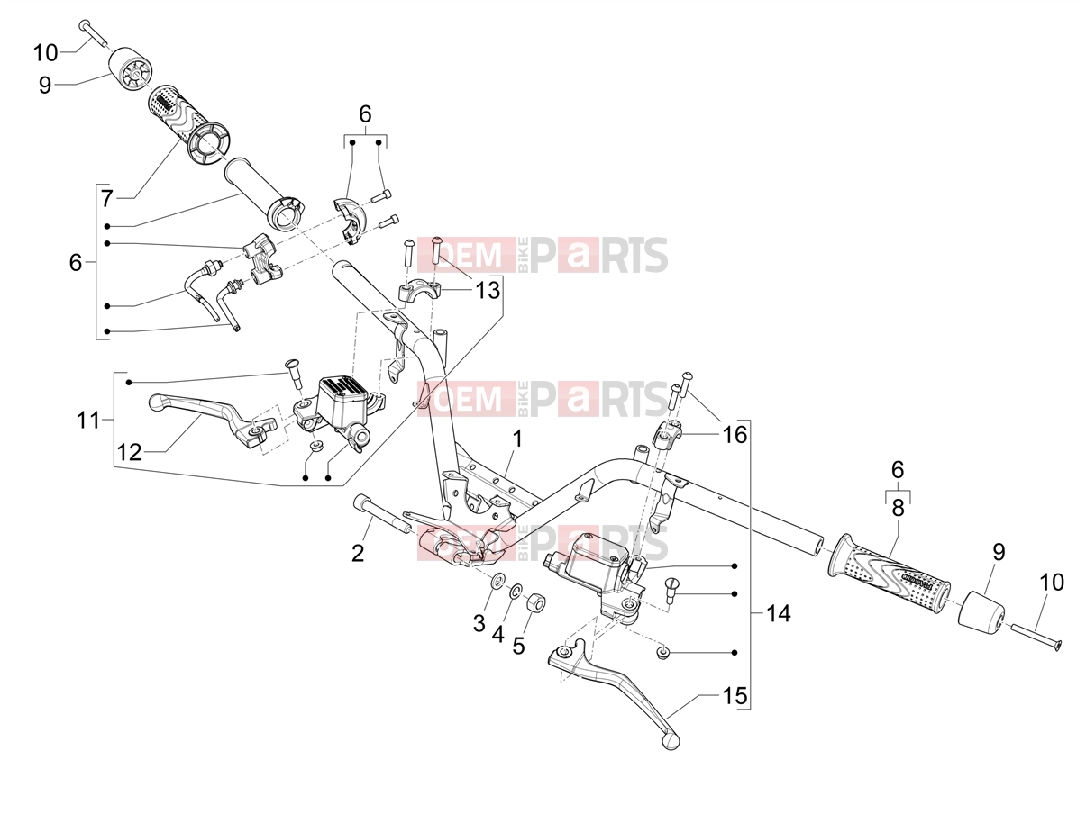 PIAGGIO MP3 310 HPE / HPE Sport E5+ (EU) Handlebars/Steering » Handlebars - Master cil.