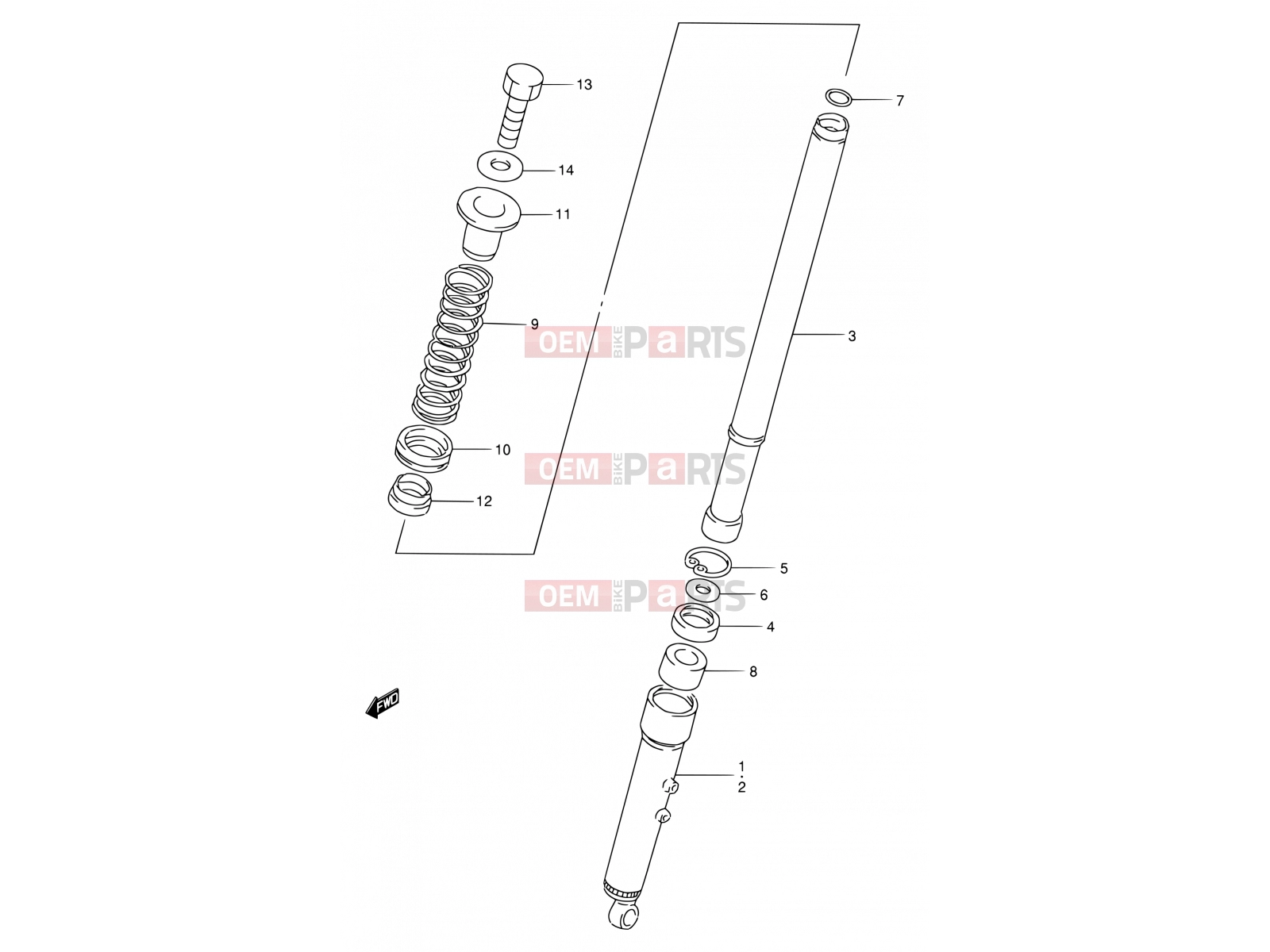 SUZUKI AX100 T (1996) 36 - FRONT FORK DAMPER