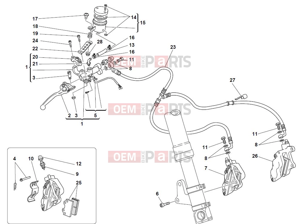 DUCATI 2003 Monster 1000 S FRONT BRAKE