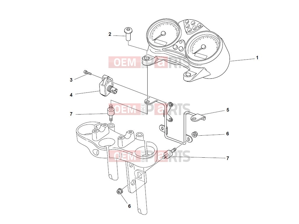 DUCATI 2003 Monster 1000 S INSTRUMENT PANEL
