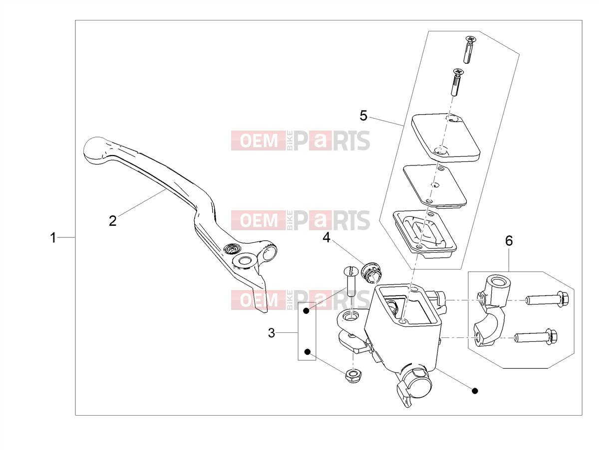 MOTOGUZZI V7 Stone E5+ (EU) Braking system » Front master cilinder