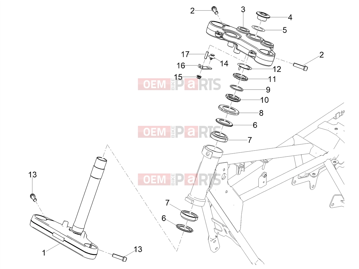 MOTOGUZZI V7 Stone E5+ (EU) Handlebar - Controls » Steering