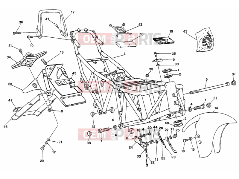 DUCATI 1995 Supersport 400 SS FRAME » FRAME