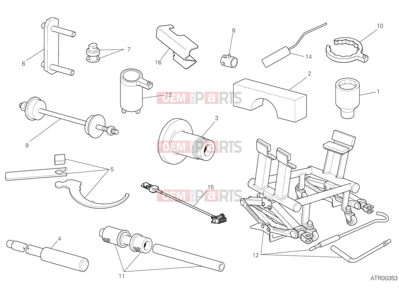 DUCATI 2020 Multistrada 1260 S Touring WORKSHOP SERVICE TOOLS 3