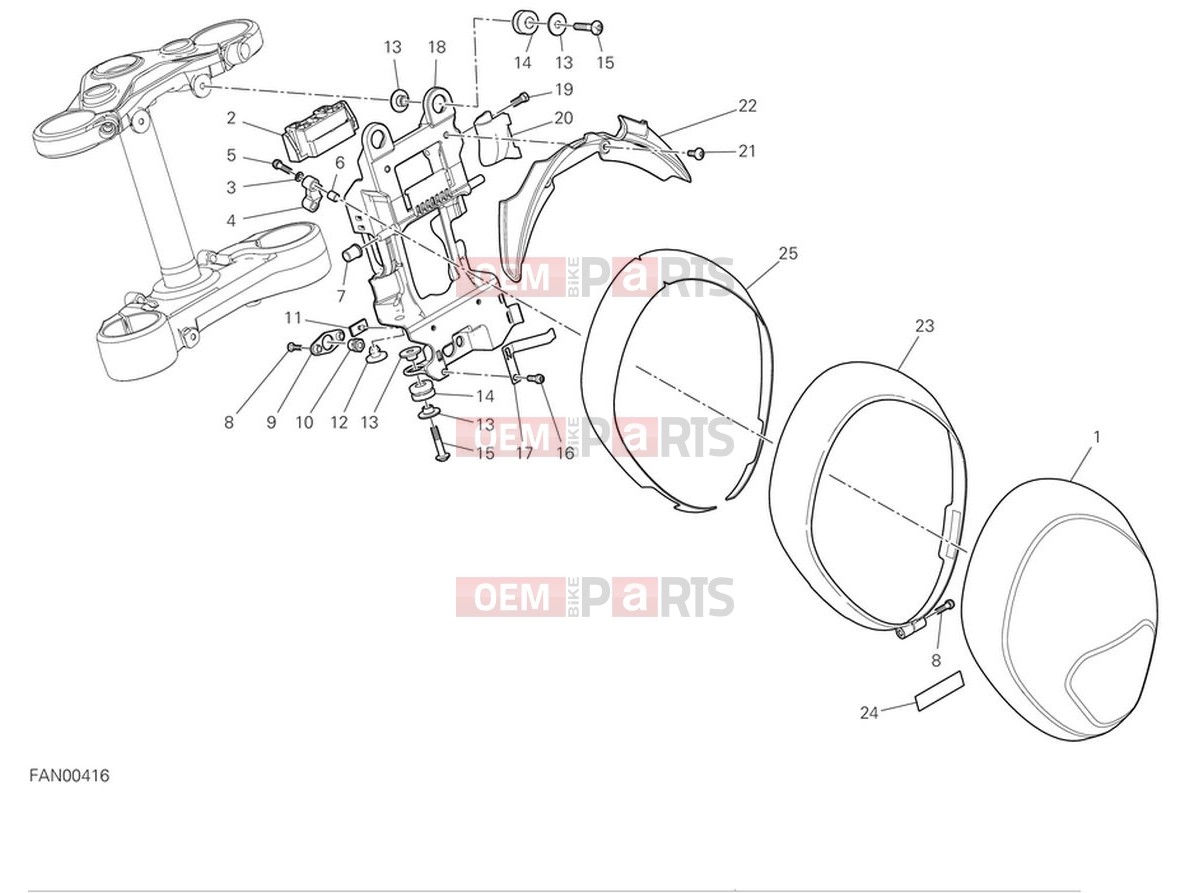 DUCATI 2023 Monster SP Headlight