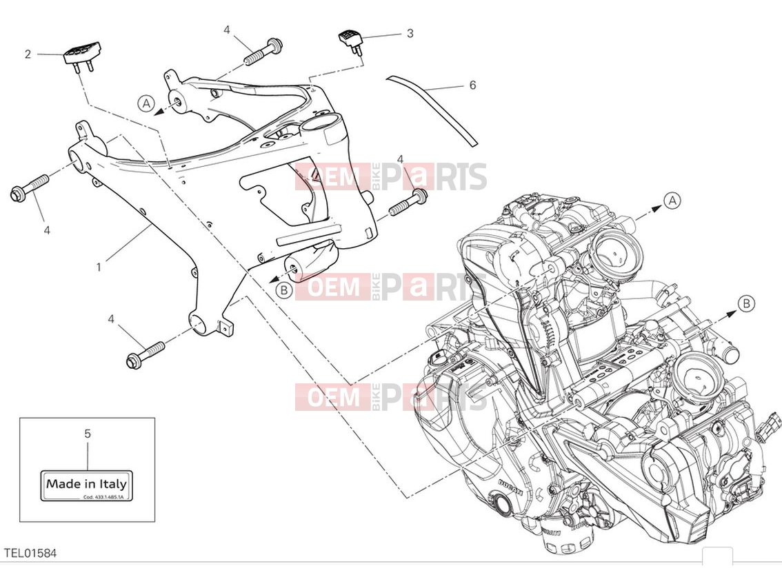 DUCATI 2023 Monster SP Frame
