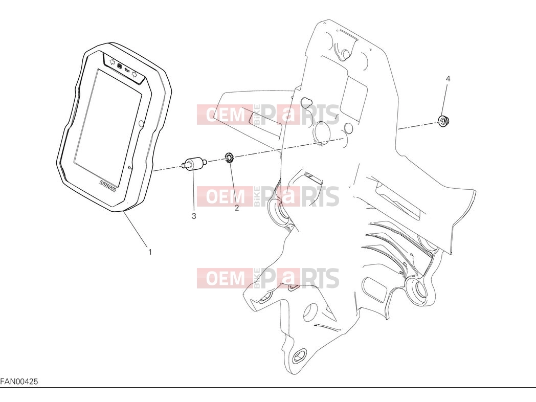 DUCATI 2025 Desert X Instrument panel